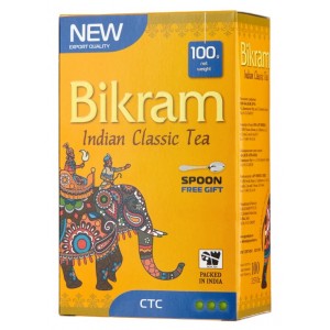 Чай черный Bikram Гранулированный Стс 100гр+ложка