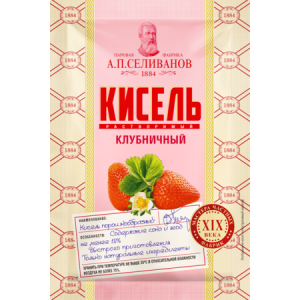 Кисель Клубничный Селиванов саше 25г/75