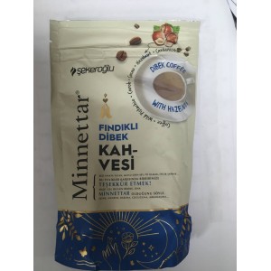 Кофе растворимый MINNETAR FINDIKLI DIBEK с фундуком 165гр (Турция)