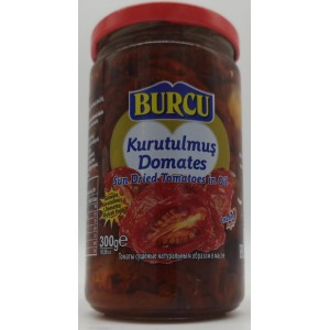 BURCU Вяленые помидоры сушеные на солнце в масле KURUTULMUS DOMATES 300гр (стекло) Турция
