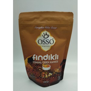 Кофе молотый OSSO Османский кофе с фундуком 200гр FINDIKLI OSMANLI DIBEK (Турция)