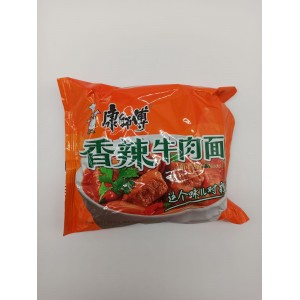 Лапша б/п со вкусом говядины Острая Мастер Конг (Kong Shifu) 85гр (Китай)