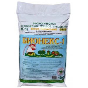 Удобрение для растений Бионекс-1 ферментированный куриный помет 10кг