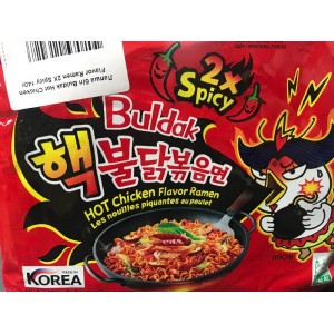 Лапша б/п Buldak Hot Chicken Flavor Ramen 2X Spicy 140г