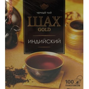 Чай черный ШАХ Gold Индийский 100пак