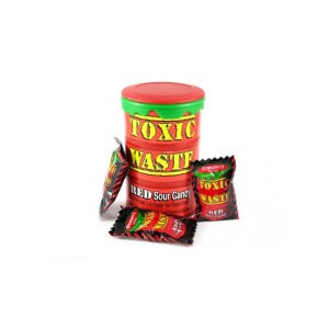Кислые леденцы Токсик Ред 42гр (красная бочка)
