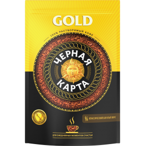 Кофе растворимый Черная Карта Голд 150гр (мягк.уп)