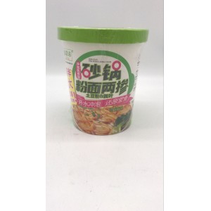 Лапша б/п LEIQIA со вкусом острый 282гр (зелен упак) (Китай)