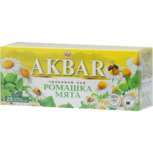 Чай травяной АКБАР ромашка МЯТА 25пак