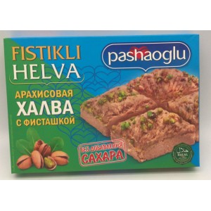 Халва арахисовая Pashaoglu с фисташкой БЕЗ САХАРА 300г Крым (ВБ)
