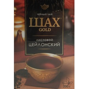 Чай черный листовой ШАХ цейлонский 200гр