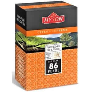 Чай черный крупнолистовой Хайсон Суприм Пекое/Hyson BigLeaf 86PEKOE 100гр (уп)