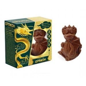 Шоколадная фигурка Дракон в коробке 74гр (Сладкая сказка)