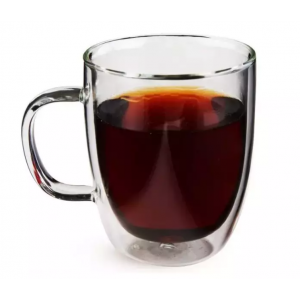 Кружка необжигающая из двойного стекла с ручкой 250мл (CH127)