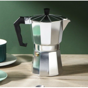 Кофеварка гейзерная из нержавеющей стали на 6 чашек BY1-6cup