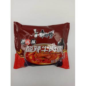 Лапша б/п со вкусом говядины кисло-острая (Китай)