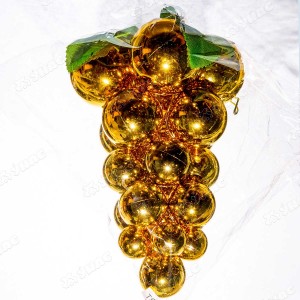Елочное украшение Виноград 22см (золото) Т527-1