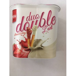 Печенье палочки KSF DUO DOUBLE LART PISTACHIO паста ореховая клубника молоч шокол 52гр 1/24 (Турция)