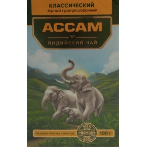Чай черный гранулированный Ассам индийский классический 100гр (Казахстан)