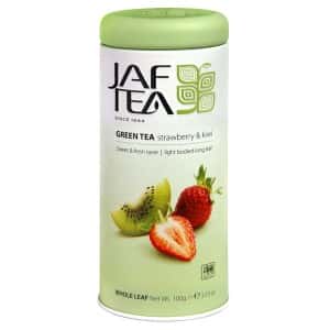 Чай зеленый Джаф Клубника Киви/JAF TEA Strawberry&Kiwi 100гр (Жб)