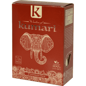 Чай черный крупнолистовой Kumari Premium Tea Pekoe/Кумари Премиум крупнолистовой 100гр (уп)