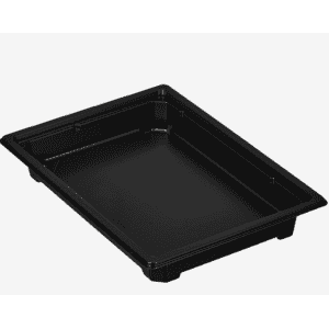 Упаковка для суши емкость и крышка черная/прозрачная на 0,5кг С-25/С-25К