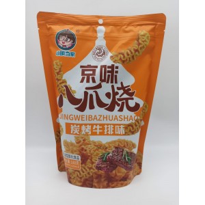 Чипсы JINGWEIBAZHUASHAO со вкусом стейка на углях 188гр (Китай)