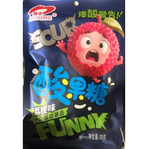 Леденцы LUXING FUNNY со вкусом Личи 22гр (Китай) 1/20шт