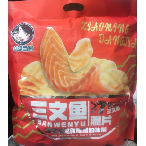 Чипсы SANWENYU со вкусом креветки и лосося 208гр (Китай)