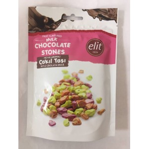Драже камушки ELIT MEYVE AROMALI CAKIL TASI в молочном шоколаде с фруктовым вкусом 125гр (Турция)