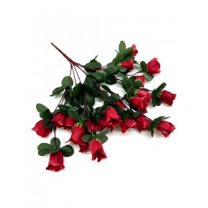 Искусственные цветы Букет Розы Н=40,веток=6,голов=30 (РОЗ-11)