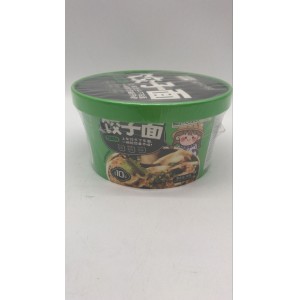 Суп лапша б/п с пельменями LEIQIA вкус кисло-острый 95гр (зелен упак) (Китай)