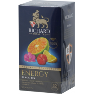 Чай черный РИЧАРД ENERGY АРОМАТИЗИРОВАННЫЙ 20пак