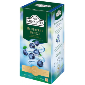 Чай зеленый Ahmad tea Blueberry breeze с ароматом Голубики 25п