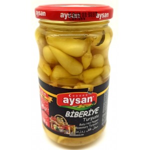 AYSAN Перец острый маринованый Биберие туршу BIBERIYE TURSUSU 340гр (стекло) Турция