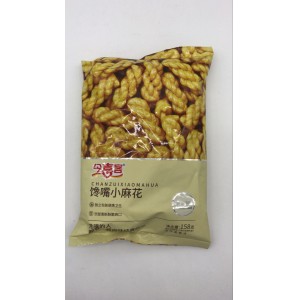 Печенье CHANZUIXIAOMAHUA завитушка со вкусом кунжута 158гр (Китай)