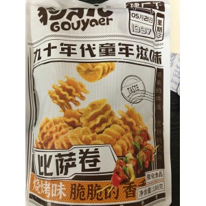 Чипсы GOUYAER вкус шашлыка 188гр (Китай)