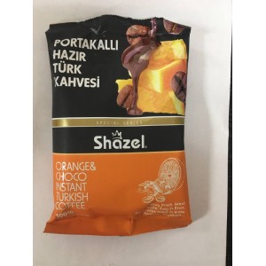 Кофе растворимый SHAZEL PORTAKALLI HAZIR с ароматом апельсина 100гр 1/16 (Турция)