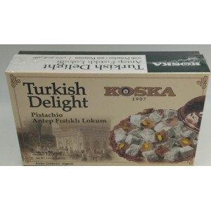 Лукум (кубики) KOSKA FISTIKLI с фисташкой 125гр (зелен) (Турция)