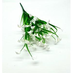 Искусственные цветы Букет Каллы мелкие (пластик) H=54, веток=13, голов=93 (КМ-1)