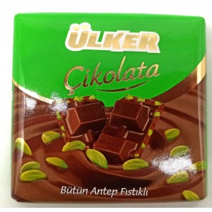 Шоколад Ulker с целыми фисташками 65гр FISTIKLI KARE (Турция)