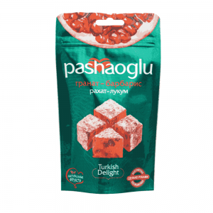 Лукум (кубики) гранат-барбарис 150гр PASHAOGLU (ВБ)