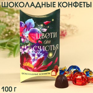 Конфеты шоколадные «Мечтай» с начинкой 100гр 9347689