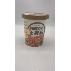 Лапша б/п LEIQIA со вкусом морепродуктов 282гр (корич упак) (Китай)