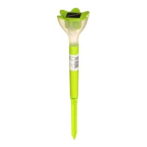 Фонарь садовый на солнеч батарее "Цветок зеленый" L-29см,d-6см,1СВД,пластик ножка 2996757