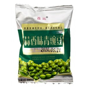 Закуска Горох жареный Lianyunfood со вкусом чеснока 22гр