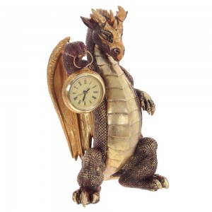 Фигурка декоративная с часами "Дракон" (1хLR44, не прилаг.) L17 W13 H29,5 см 794382