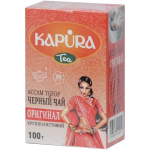 Чай черный Kapura Оригинал Ассам Tgfop 100гр (Кп)