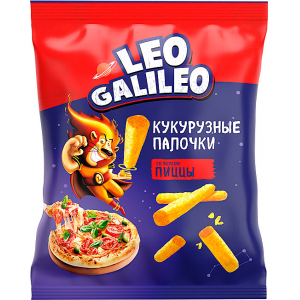 Палочки кукурузные «Leo Galileo» со вкусом пиццы 45г