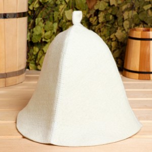 Шапка банная Классическая белая МИКС 3536420